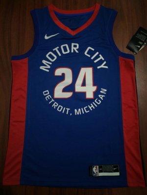 Maillot de Basket #24 Plumlee Pistons Motor City Edition